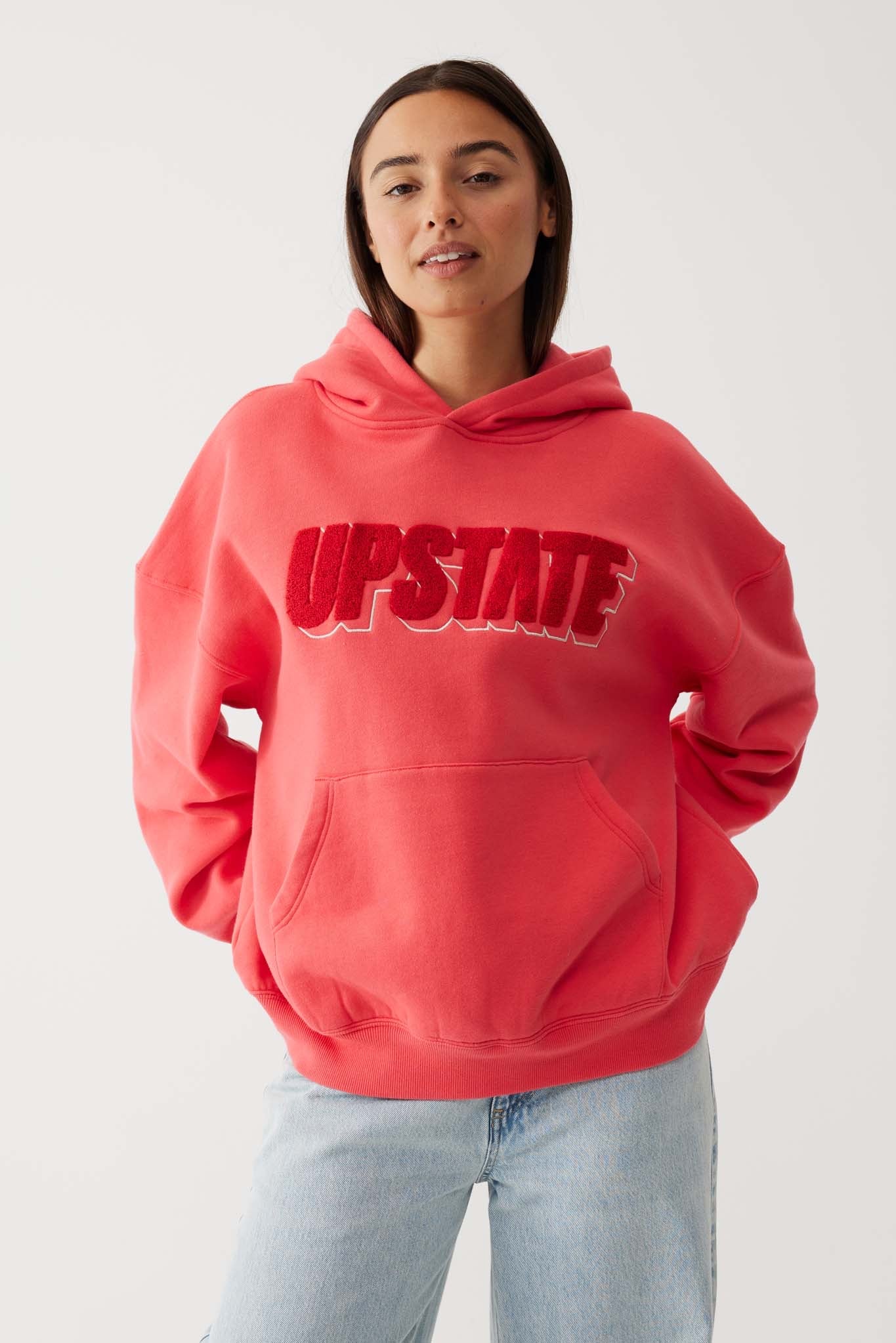 Upstate Sport Player Hoodie Coral Red