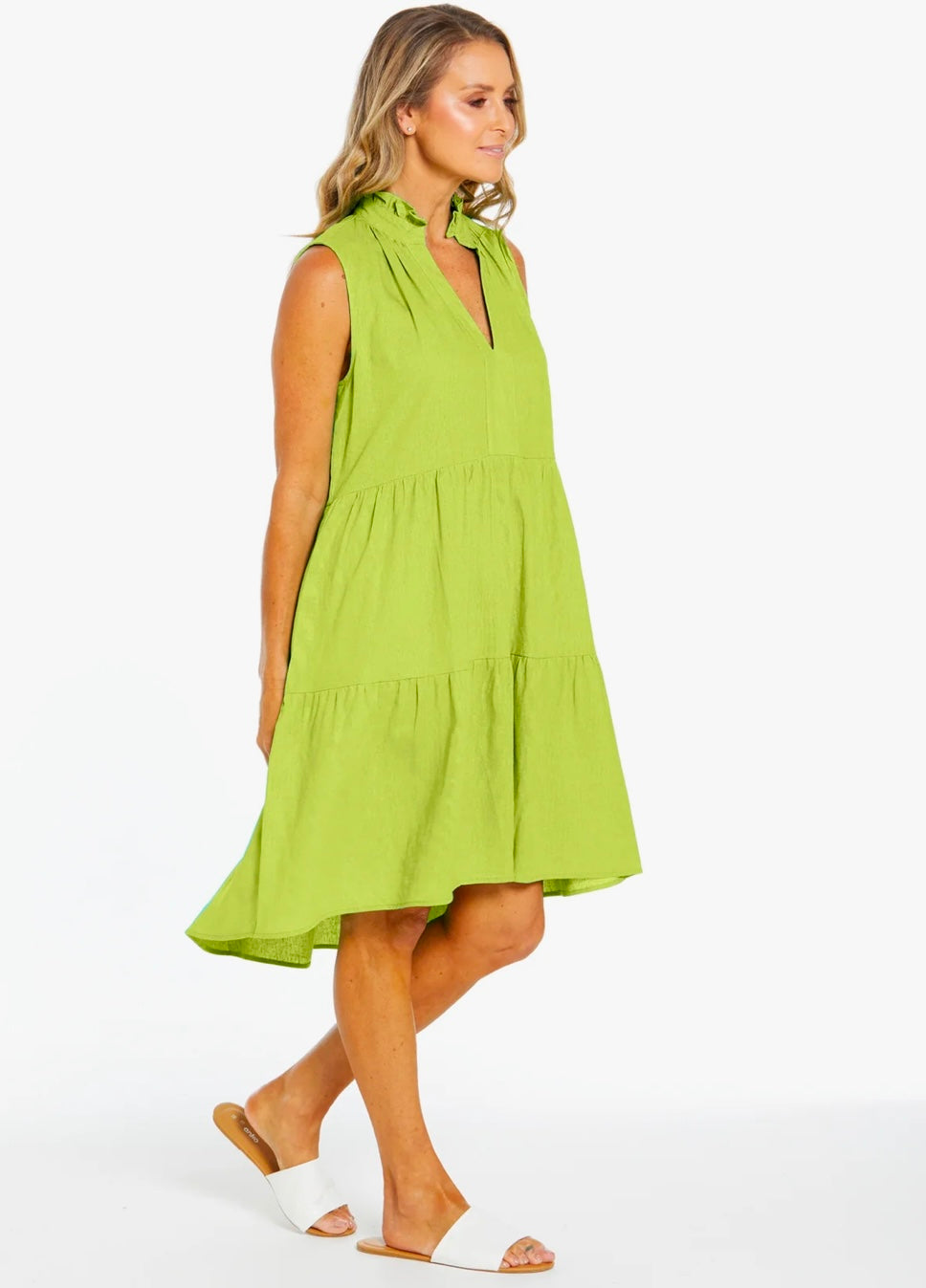 Betty Basics Libby Dress - Lime