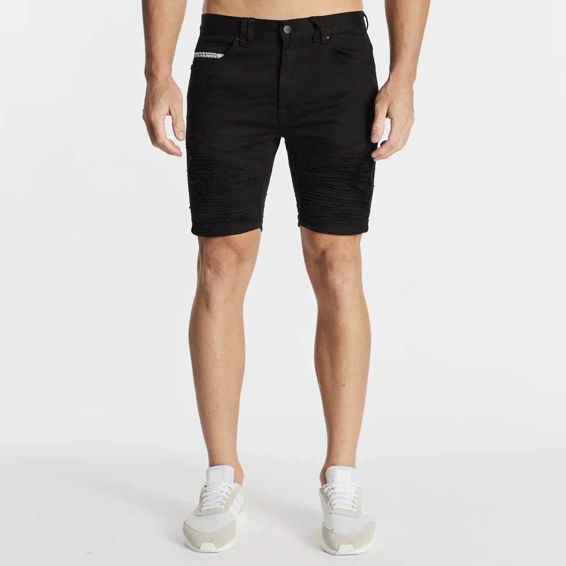 Nena & Pasadena Spitfire Denim Short - Jet Black