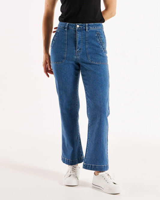 Betty Basics Bryce Bootleg Jean - Vintage Blue