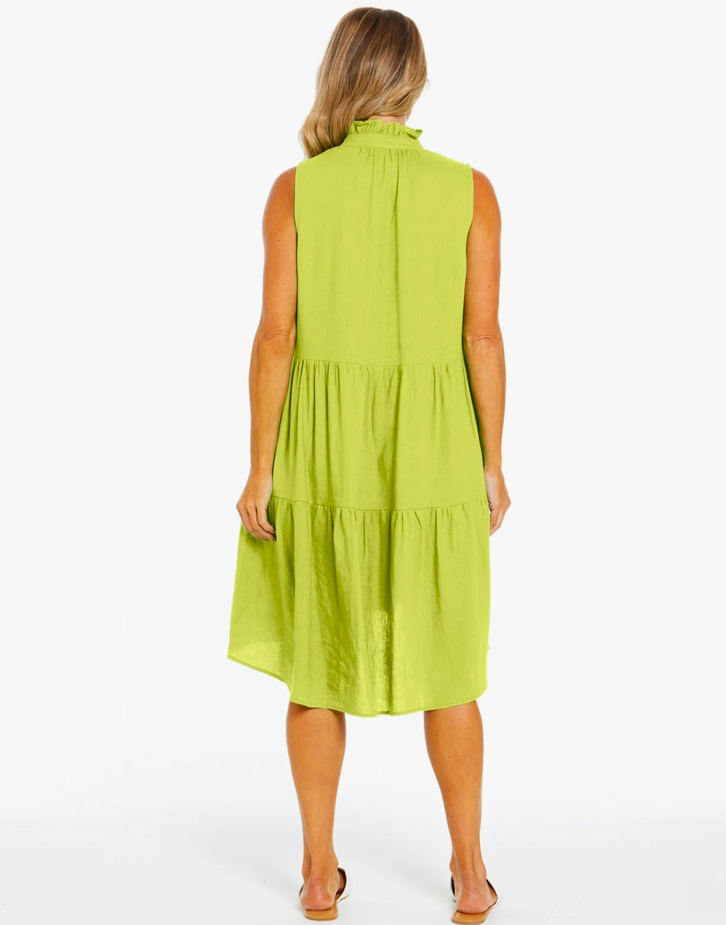 Betty Basics Libby Dress - Lime