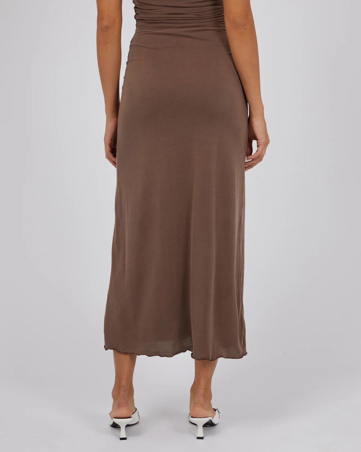 Jorge Luxe Maxi Skirt - Brown