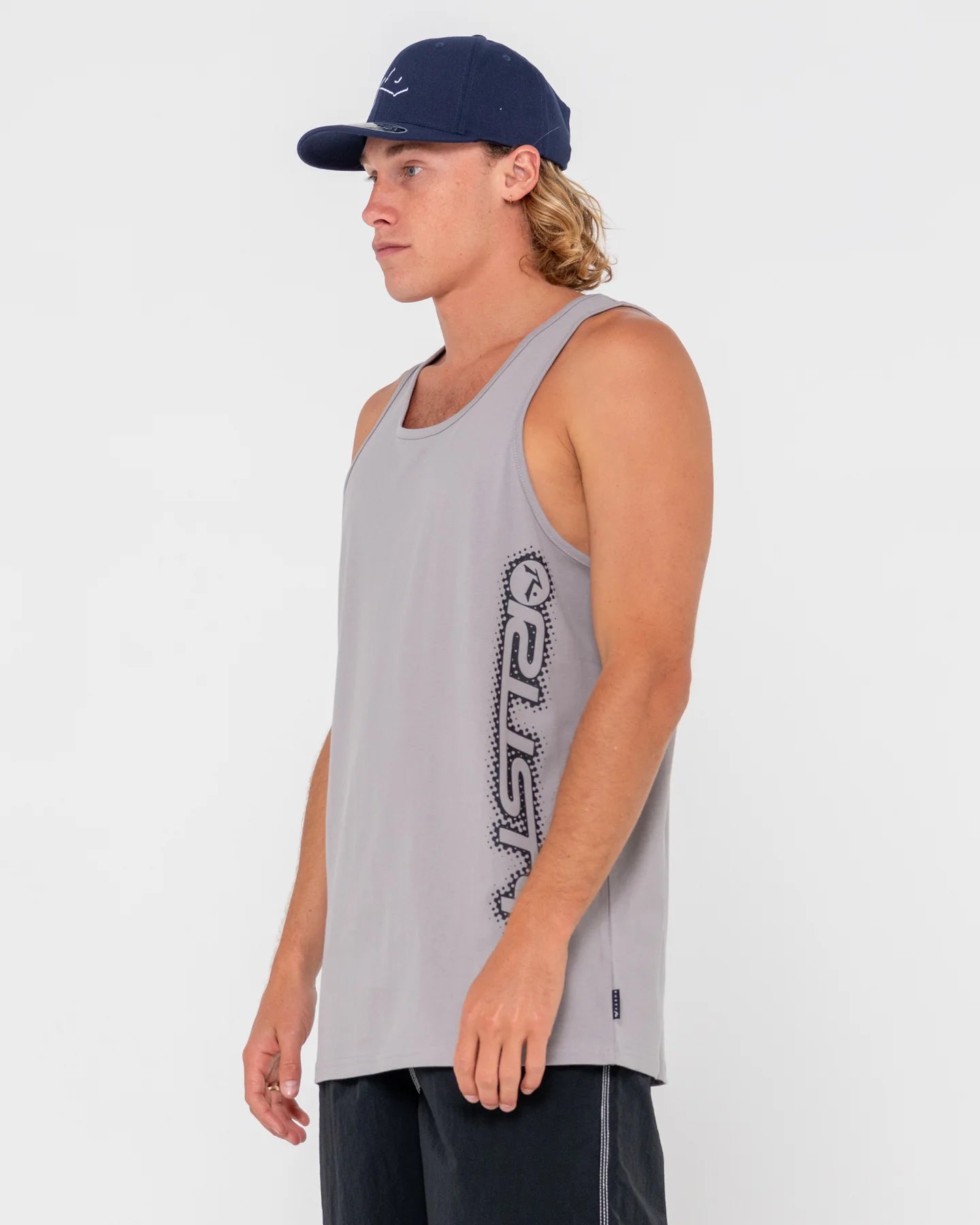 Rusty Network Error Tank - Oyster Grey