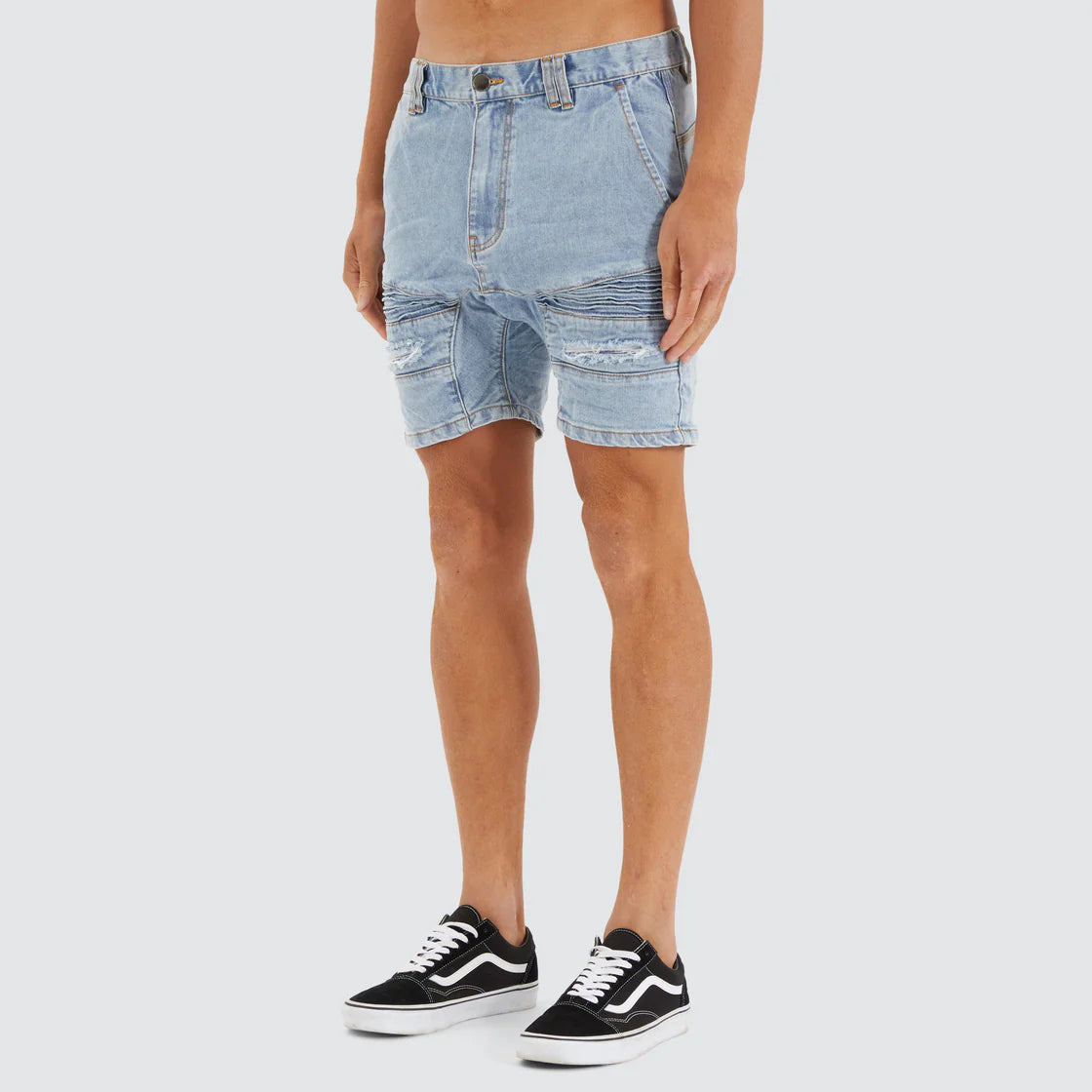 Nena & Pasadena Viper Denim Short - Portland Blue