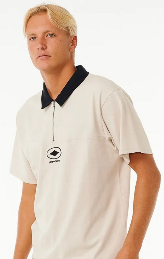 Rip Curl Quality Surf Products Polo - Vintage White