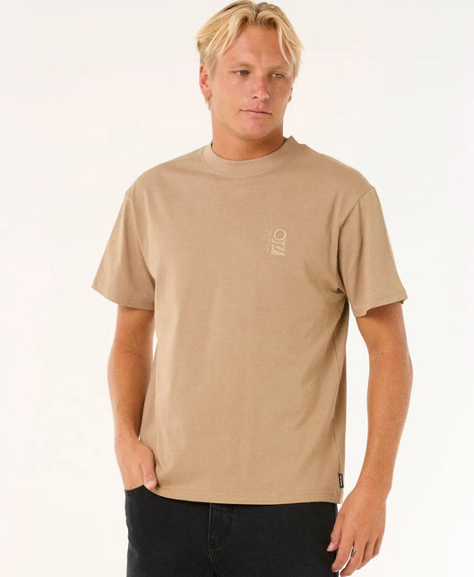 Rip Curl Search Embroidery Tee - Sand Dune