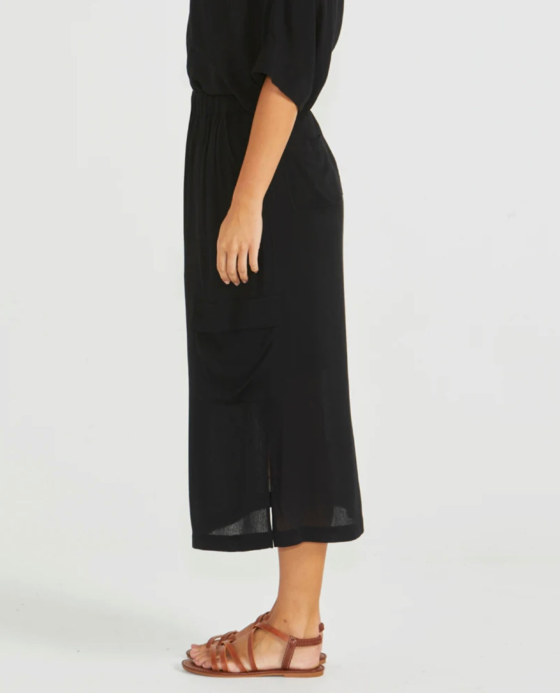 Sass Raga Cargo Skirt - Black