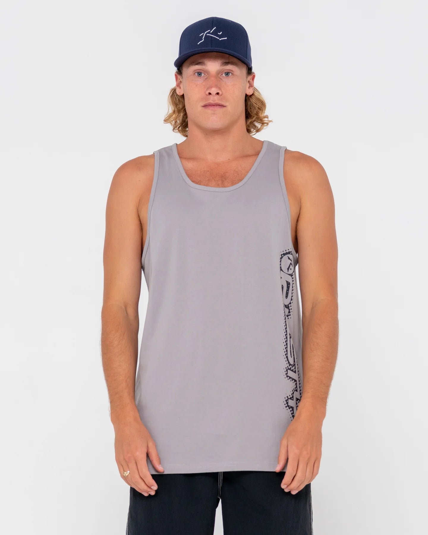 Rusty Network Error Tank - Oyster Grey