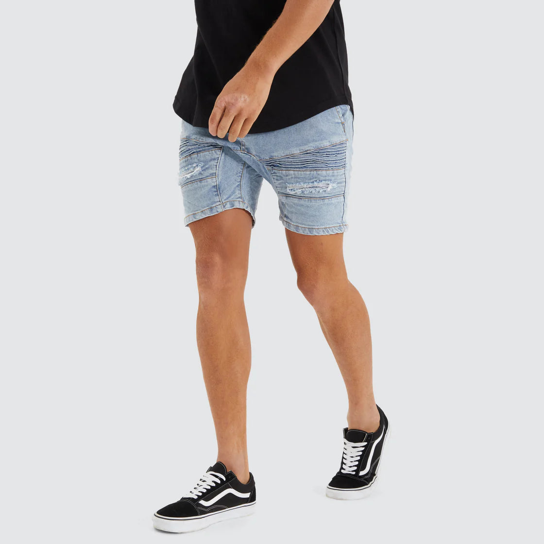 Nena & Pasadena Viper Denim Short - Portland Blue