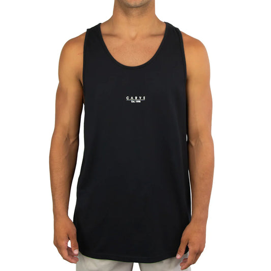 Carve EST. 1998 Mens Singlet - Black