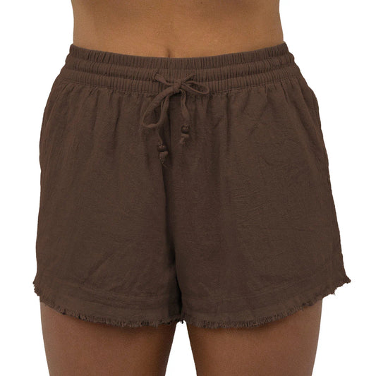 Carve Kauai Girls Beach Short - Chocolate