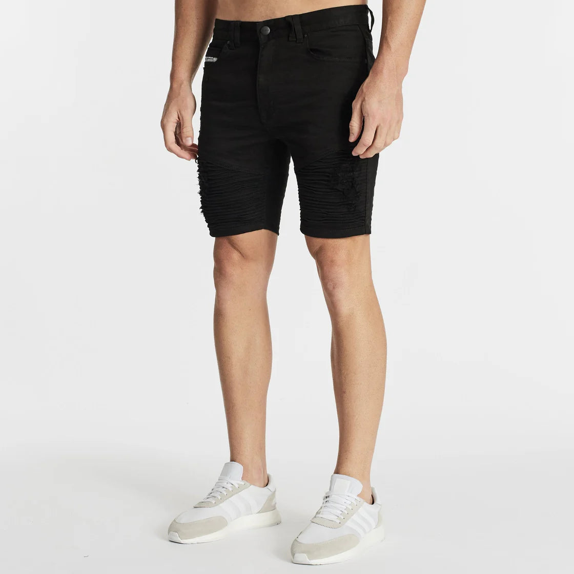 Nena & Pasadena Spitfire Denim Short - Jet Black