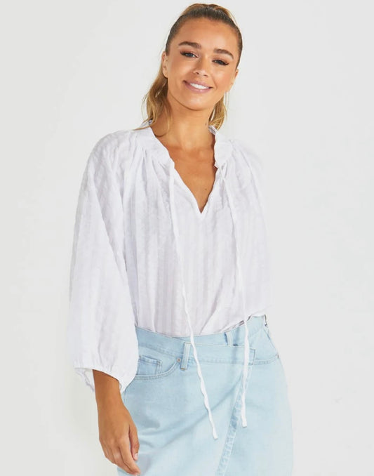 Sass Phillipa Top - White