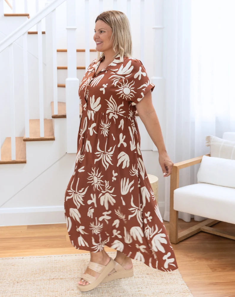 Bee Maddison Elisa Dress - Tan