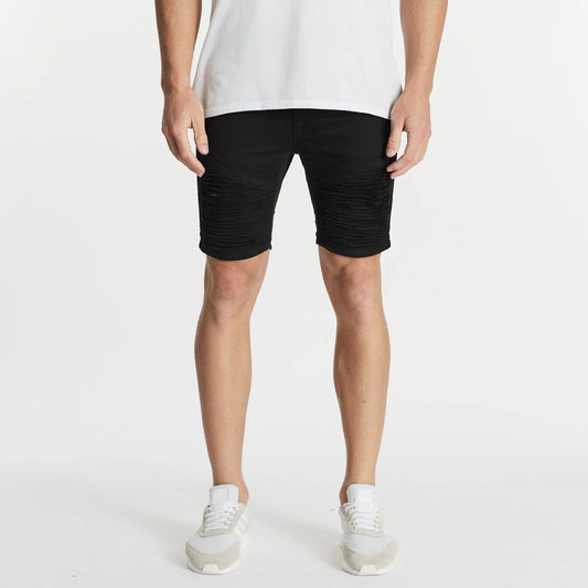 Nena & Pasadena Spitfire Denim Short - Jet Black