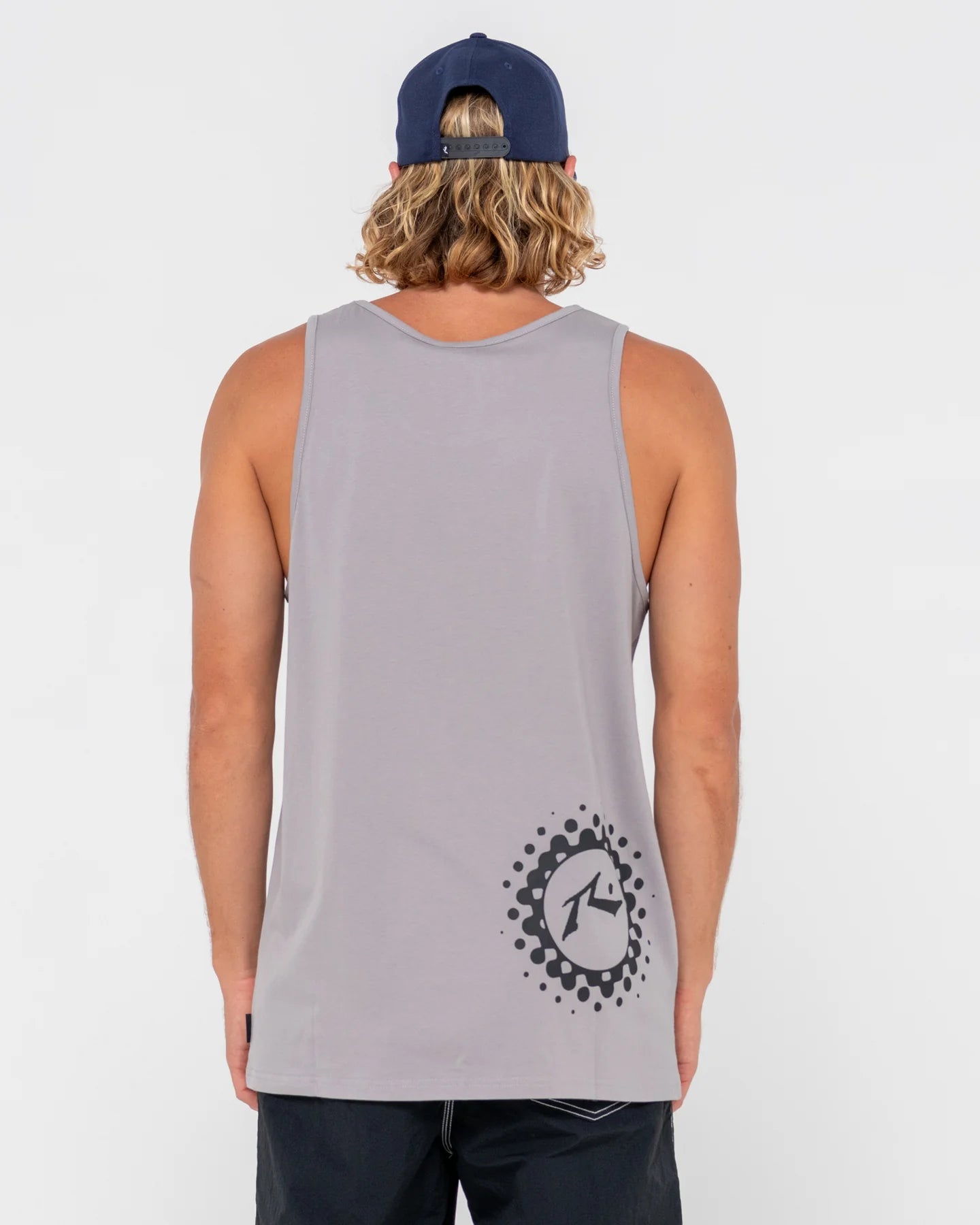 Rusty Network Error Tank - Oyster Grey