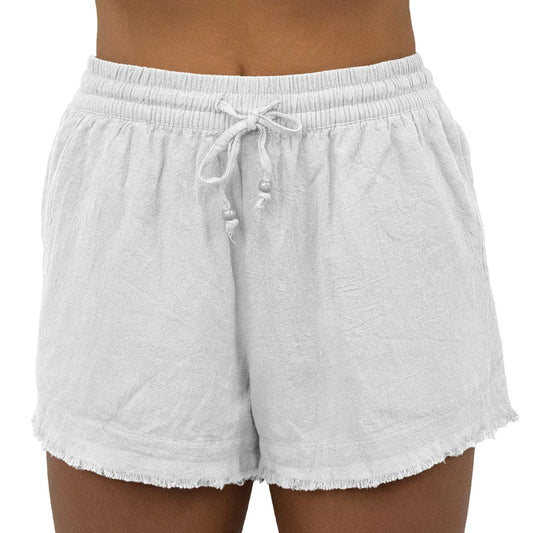 Carve Kauai Women’s Beach Shorts - White