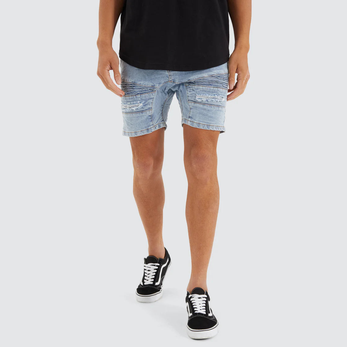 Nena & Pasadena Viper Denim Short - Portland Blue