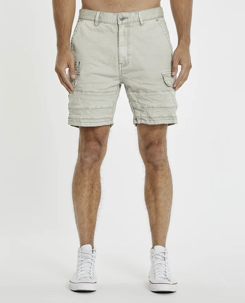 Kiss Chacey Michigan Cargo Shorts - Willow Grey