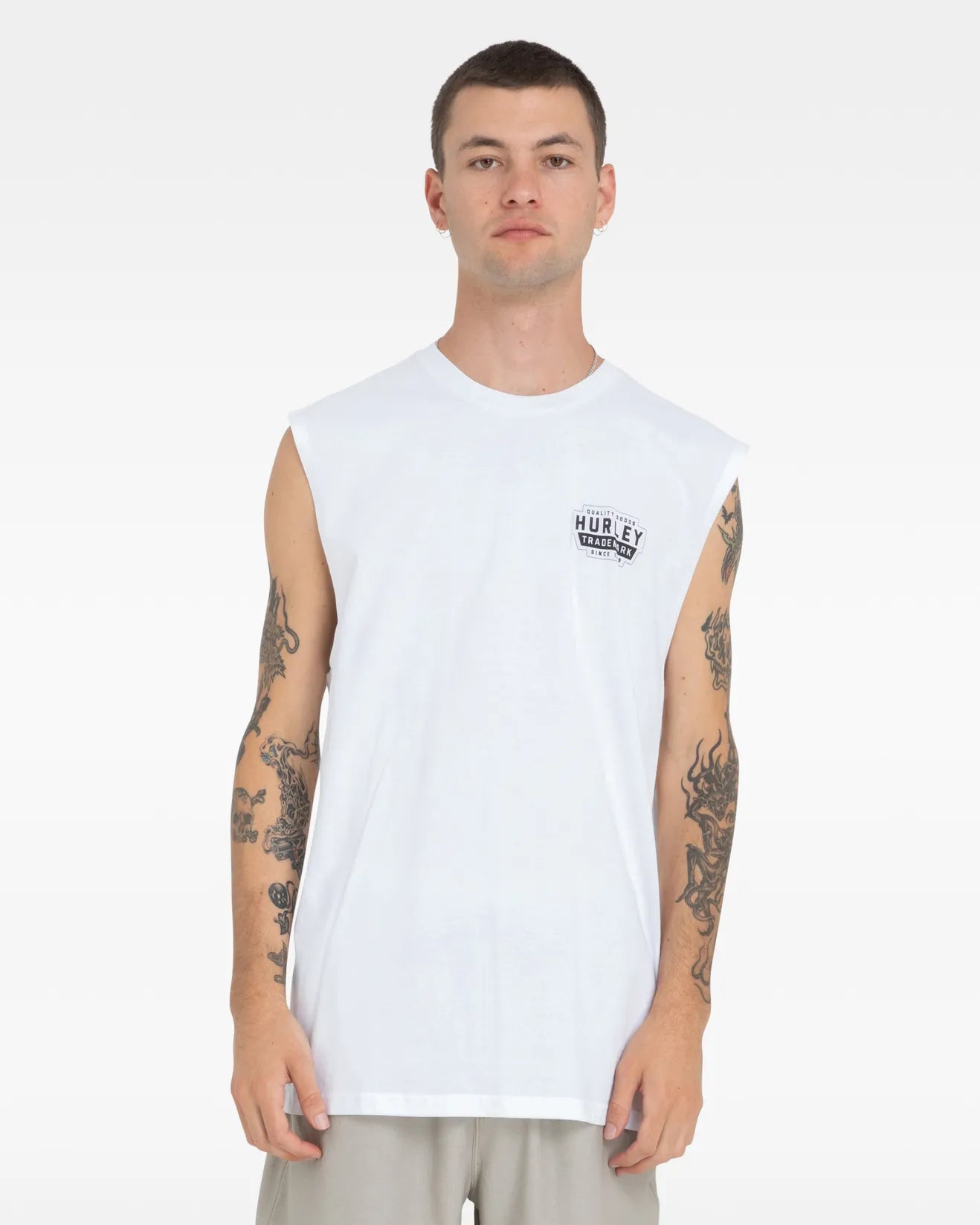 Hurley Station Muscle - White