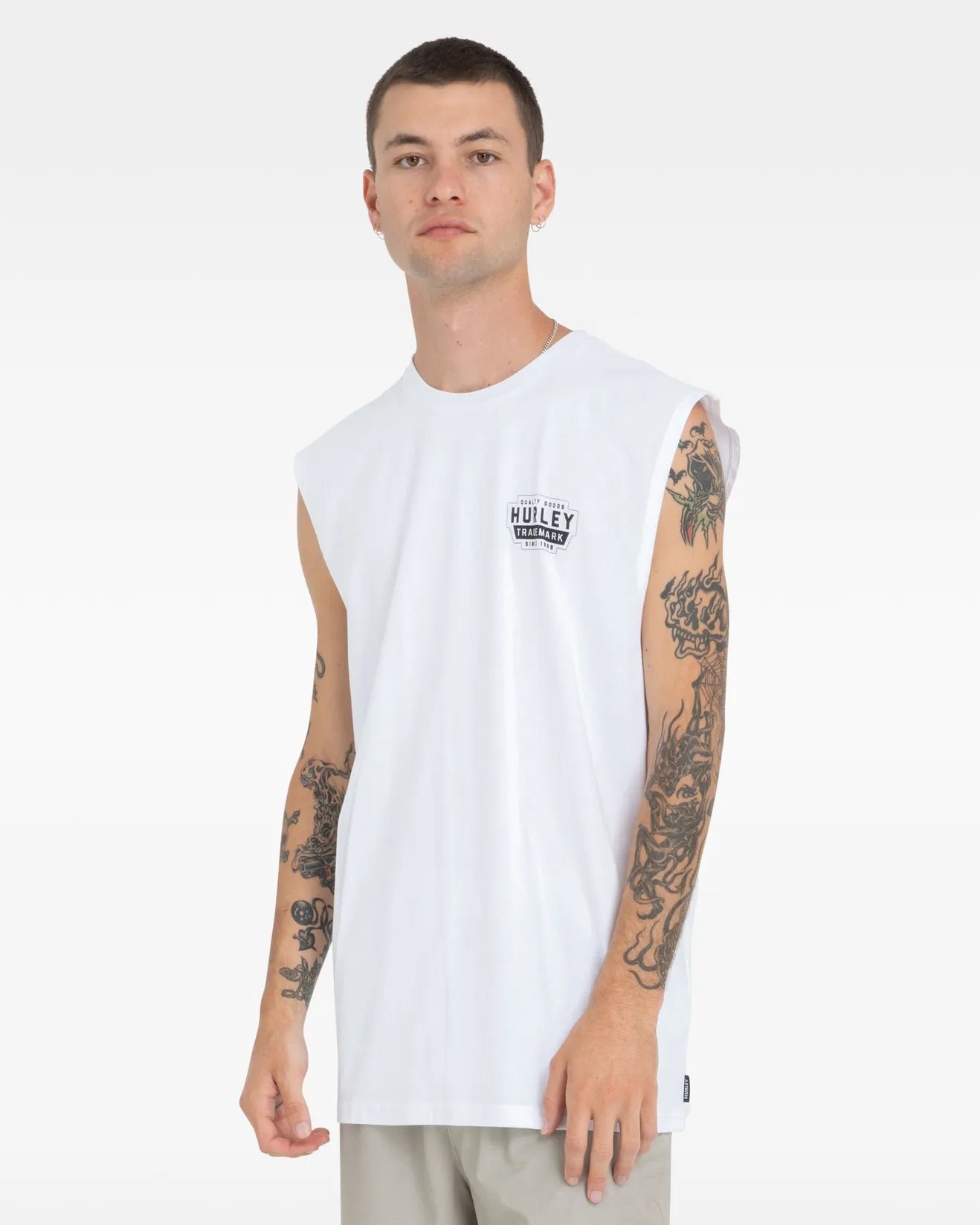 Hurley Station Muscle - White