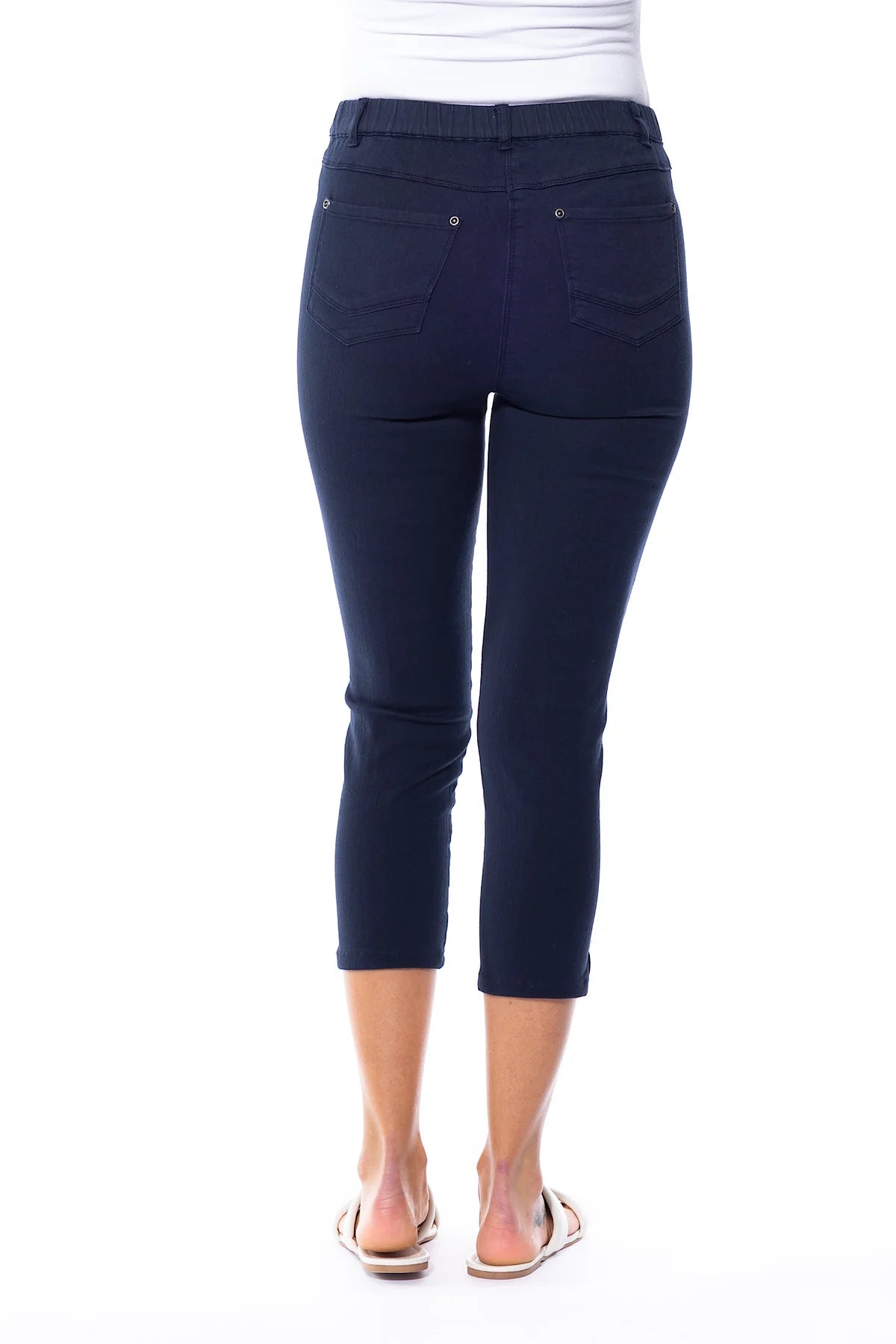 Cafe Latte Capri Pants - Navy