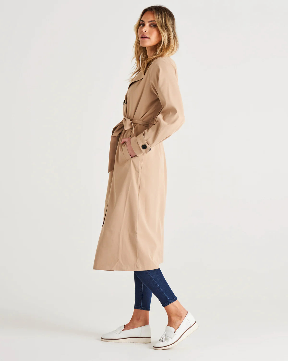 Betty Basics Zimmer Trench Coat - Sand