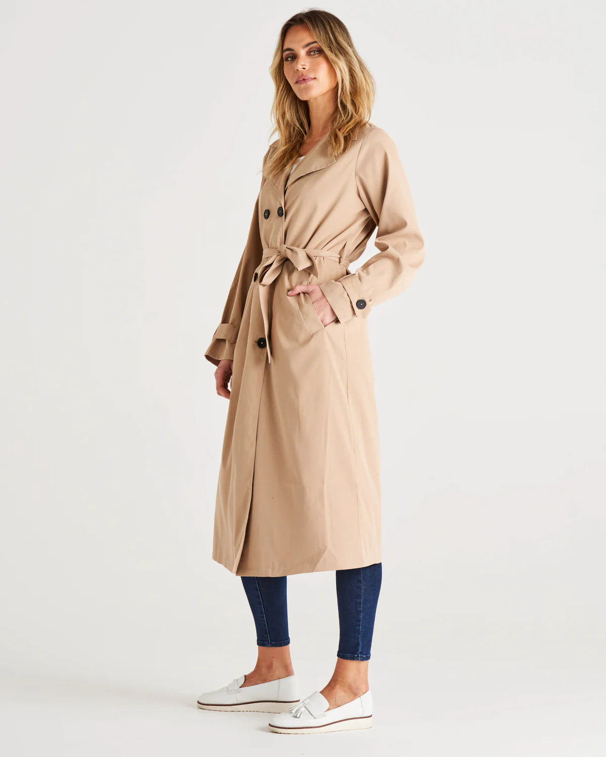 Betty Basics Zimmer Trench Coat - Sand