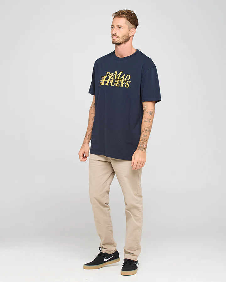 The Mad Huey’s Speeding Huey’s SS Tee - Navy