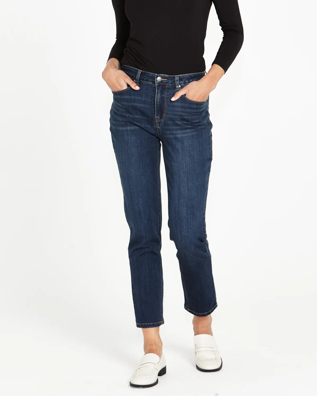 Betty Basics Wynona Curve Jeans - Smokey Blue