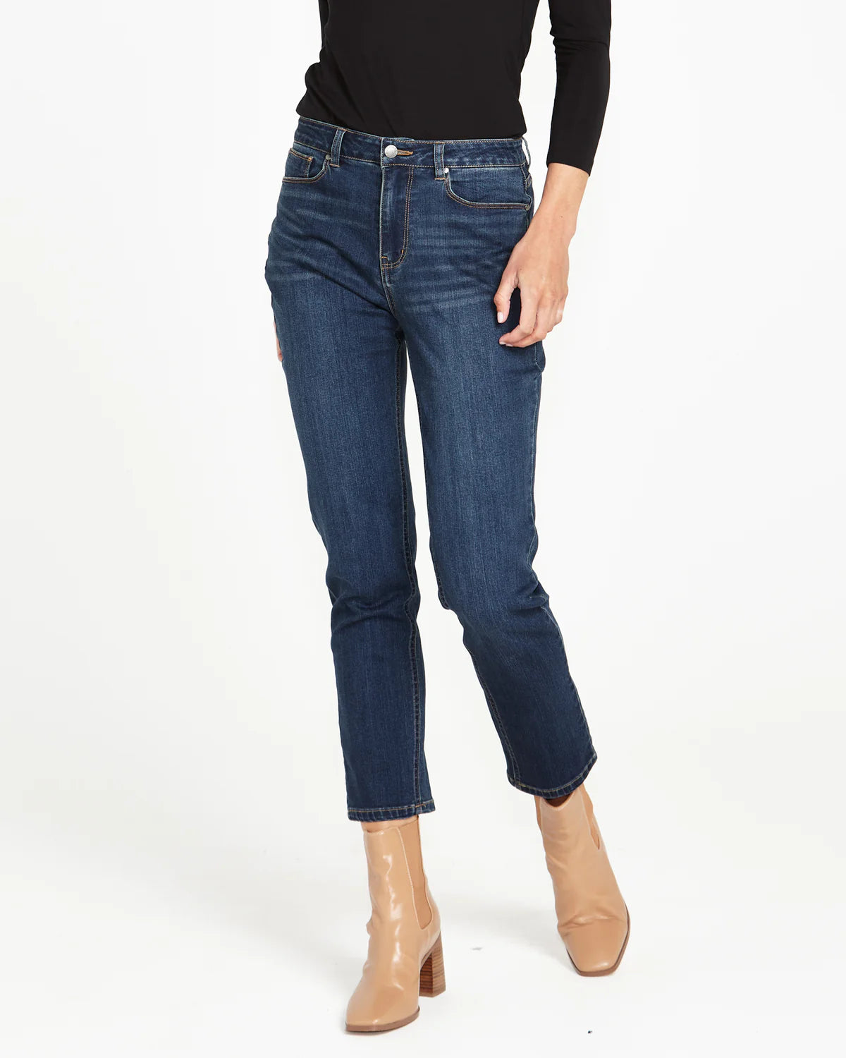 Betty Basics Wynona Curve Jeans - Smokey Blue