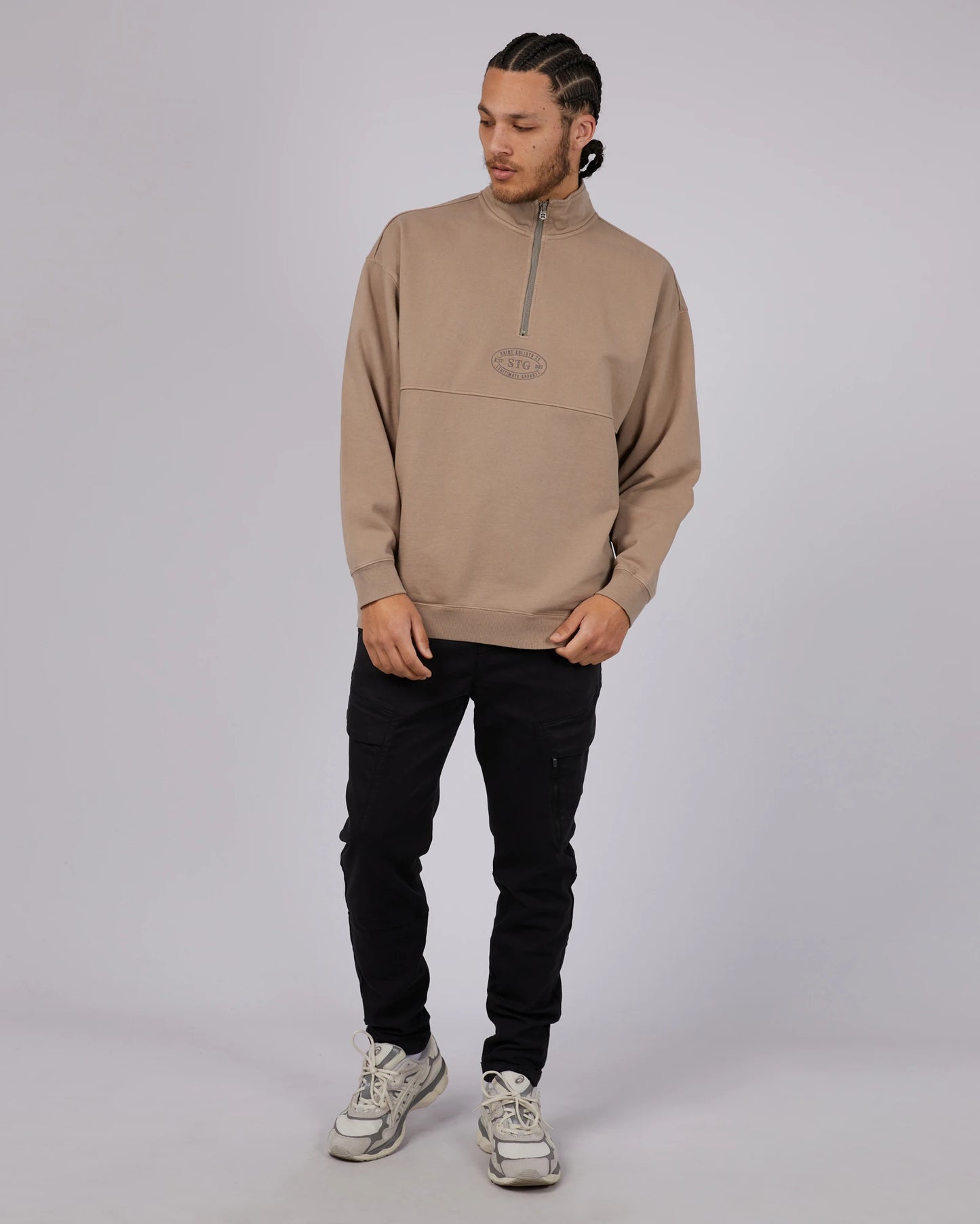 St Goliath Heritage 1/4 Zip - Sand