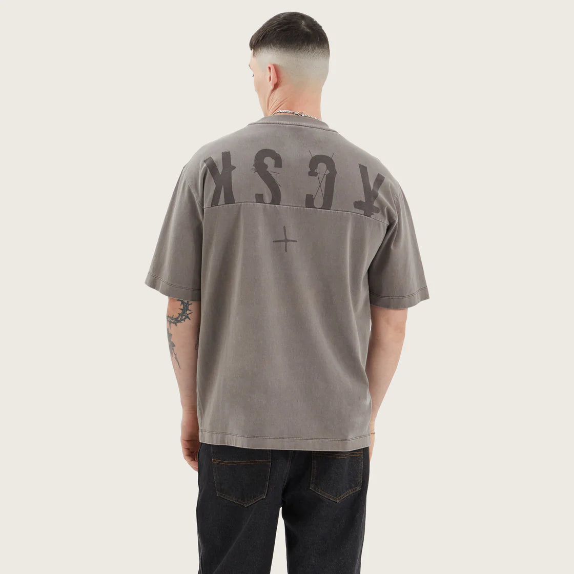 Kiss Chacey West Oversized Tee- Pigment Iron