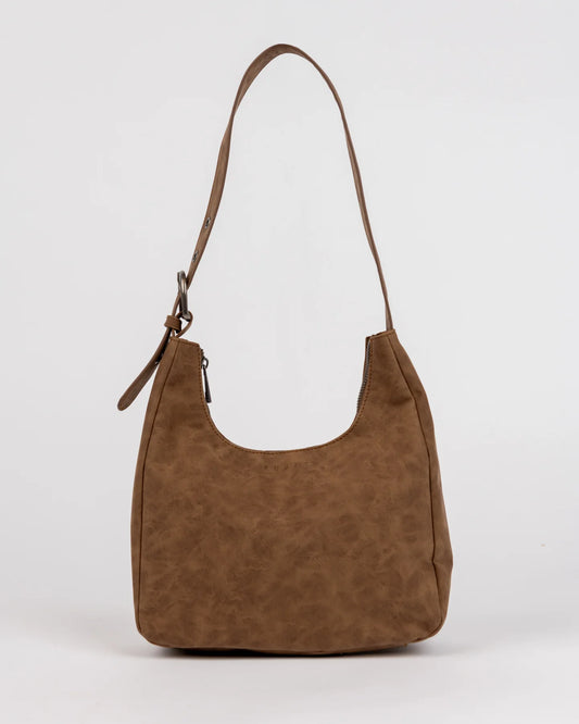 Rusty Bobbi Suede Handbag- Chocolate