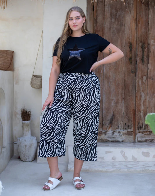 Iluka Pants - Abstract Zebra